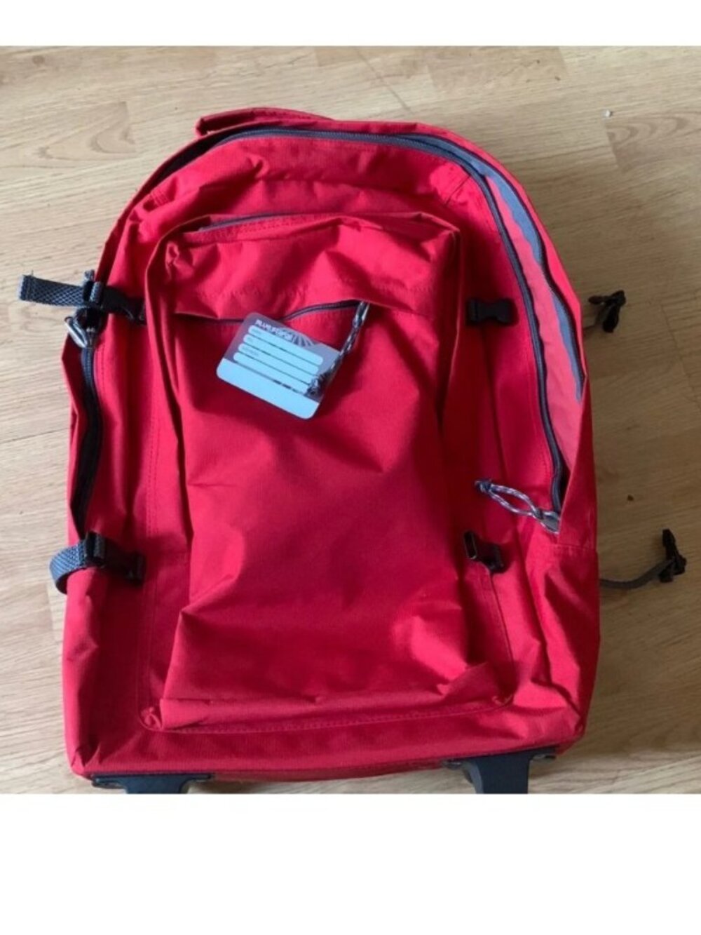 Backpack carryon luggage with wheels